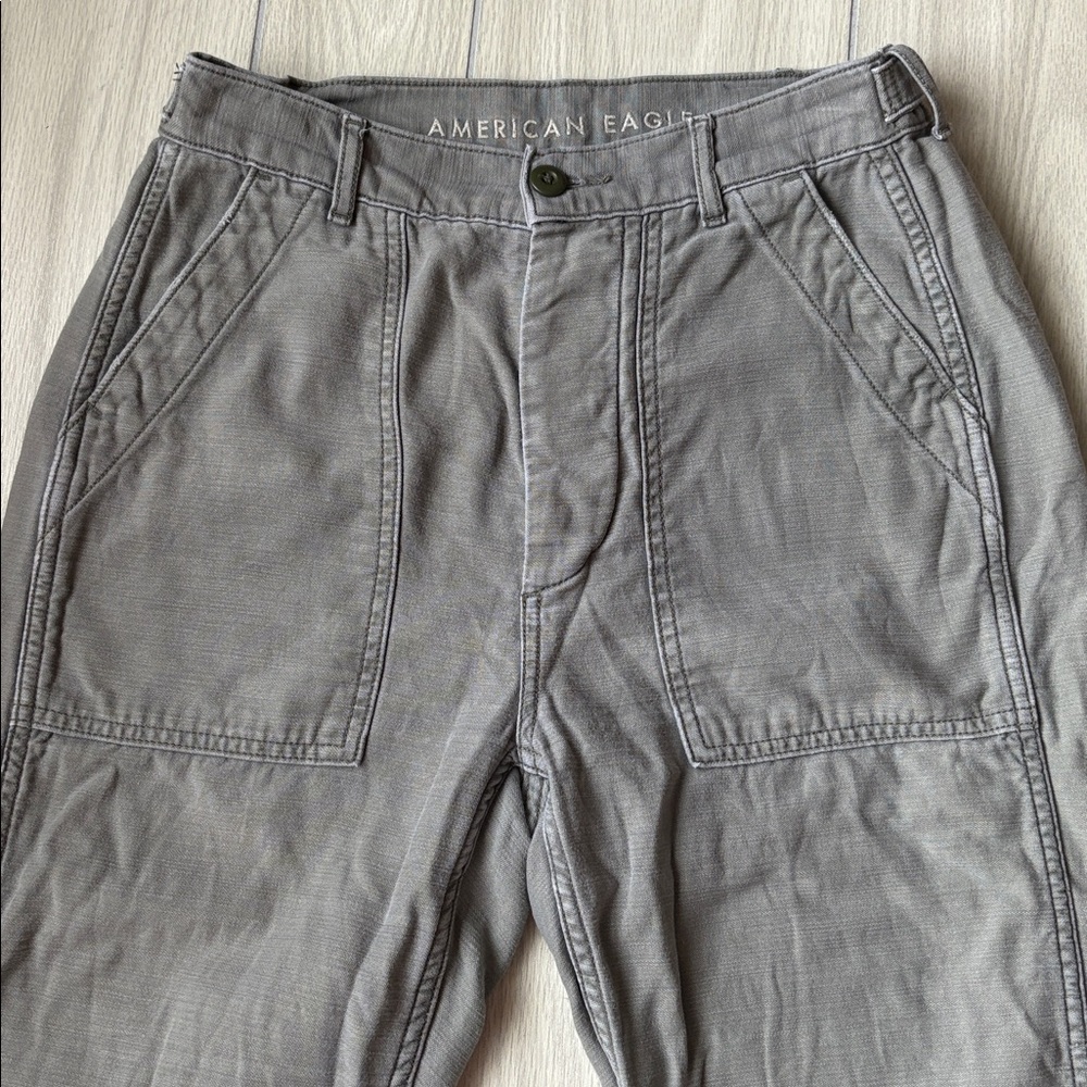 American Eagle Gray Casual Pants